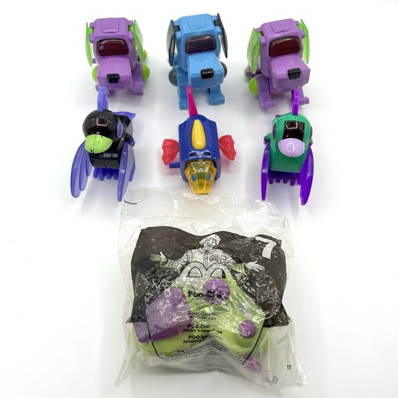 McDonald's Other - Vintage Poo Chi Sega Robo Chi Dog Fish Bird Figure 2000 McDonalds Meal Toy LOT